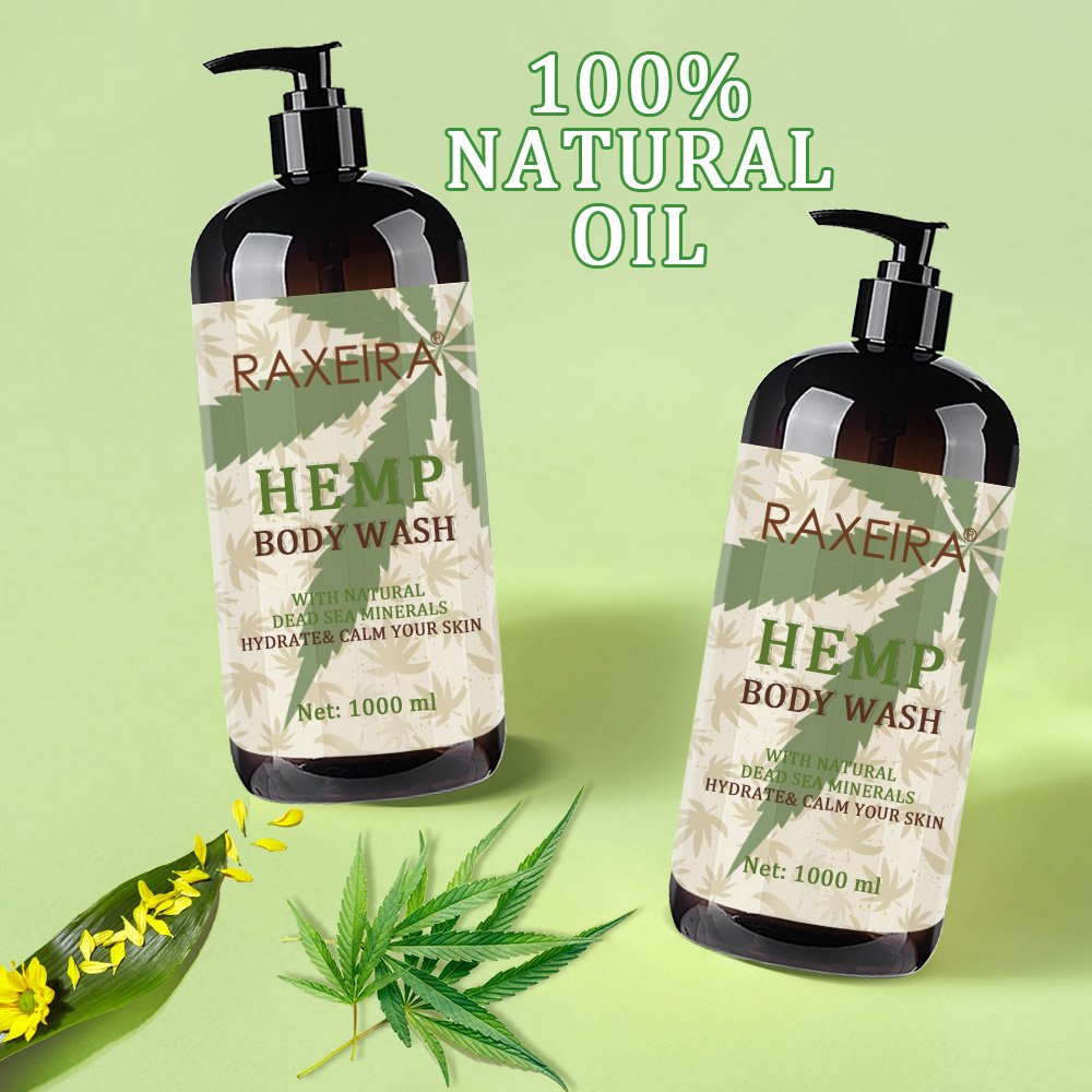 Plant Dead Sea Wholesale Hemp Minerals Hemp Extract Natural Body Pure Body Wash for Women and Man Adults 3 Years Men Shower Gel