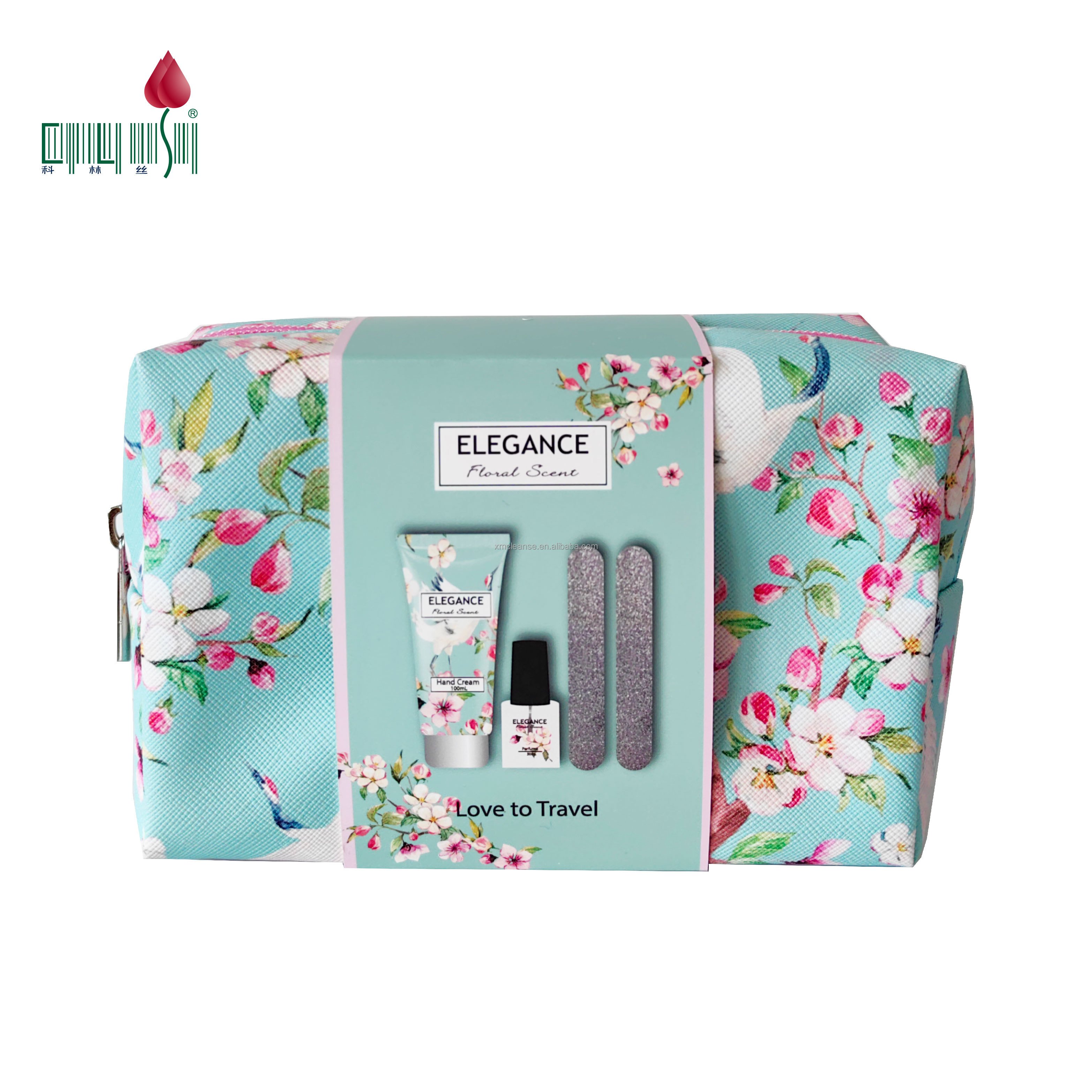 Luxurious Body Spa Cosmetic bag gift set Shower Gel Body Lotion Gift Set for Travel