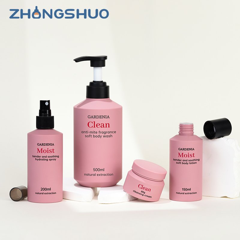 Luxury Green Shampoo and Conditioner Bottles 100ml Travel-Friendly Packaging for Body Wash and Shower Gel Solutions 300ml 500ml