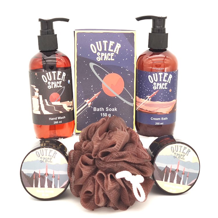 Bath Supplier Hot Sale OEM Body Care Set Shower Gel Body Lotion Body Scrub Bath Set for Holiday Gift Men