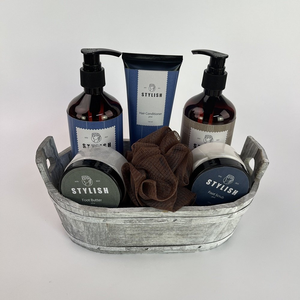 Bath Supplier Hot Sale OEM Body Care Set Shower Gel Body Lotion Body Scrub Bath Set for Holiday Gift Men