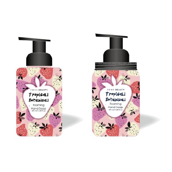 Cherry Blossom Peony Peppermint Lavender Foaming Hand soap Wash Shower Gel Shampoo