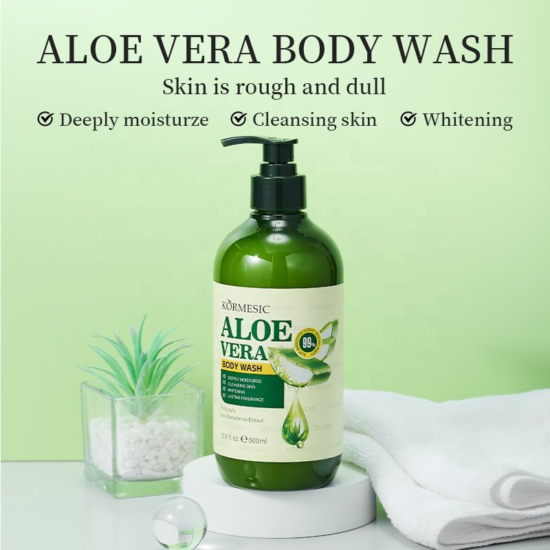 KORMESIC Wholesale private labels OEM Aloe Vera Body Wash shower gel