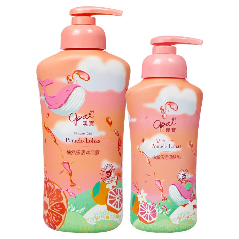 Opal Private Label lightening and brightening exfoliating shower gel mini bleaching body fruizer natural fruit shower gel baby