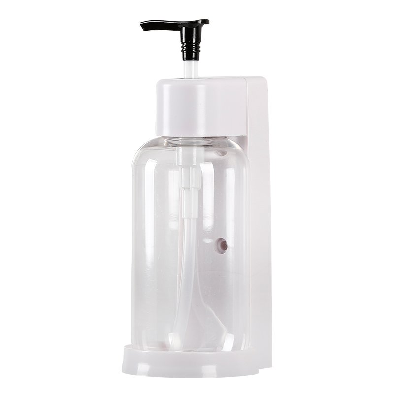 Wall mount ABS plastic single manual conditioner liquid hand and dish soap dispenser with bracket