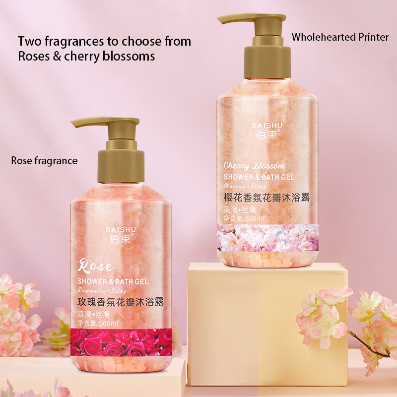Premium Shower Gel Deep Clean Oil Control Fragrance Petal Shower gel