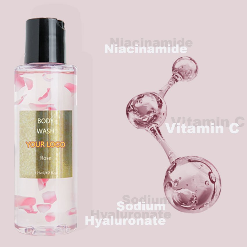 OEM vegan Cleaning body wash peach pears pureyes yoni shower gel luxury perfumes natural whitening shower gel for black skin
