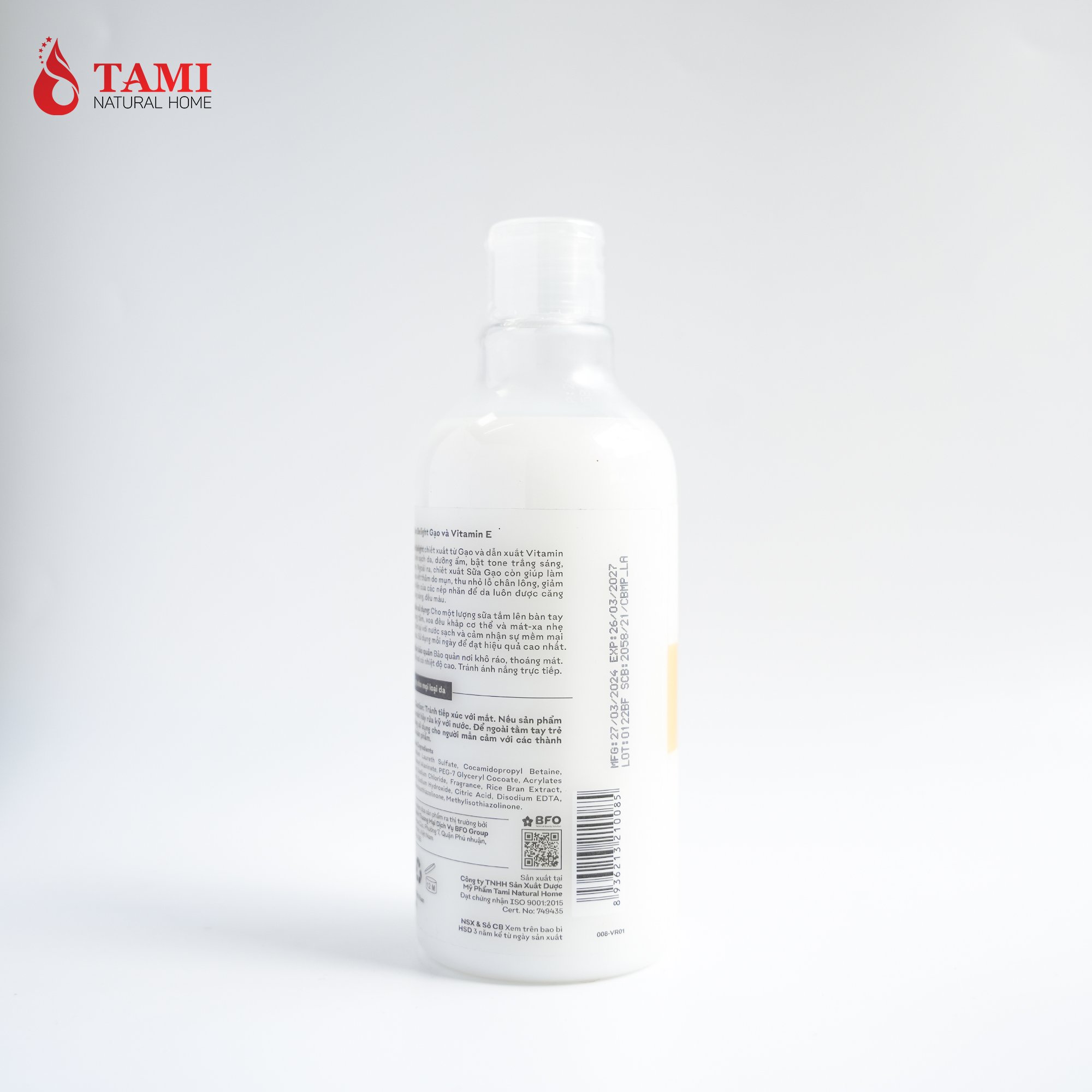 Personal Care Whitening Body Wash Belight - Rice Milk & Vitamin E Shower Gel Refreshing & Bubble Function