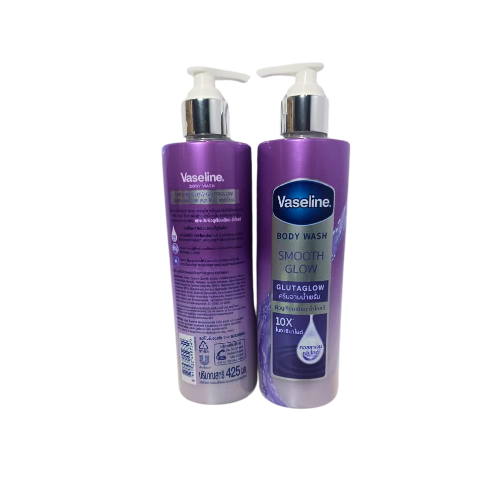 VASELINE BODYWASH (THAI) 425ML SMOOTH GLOW PACK of 8