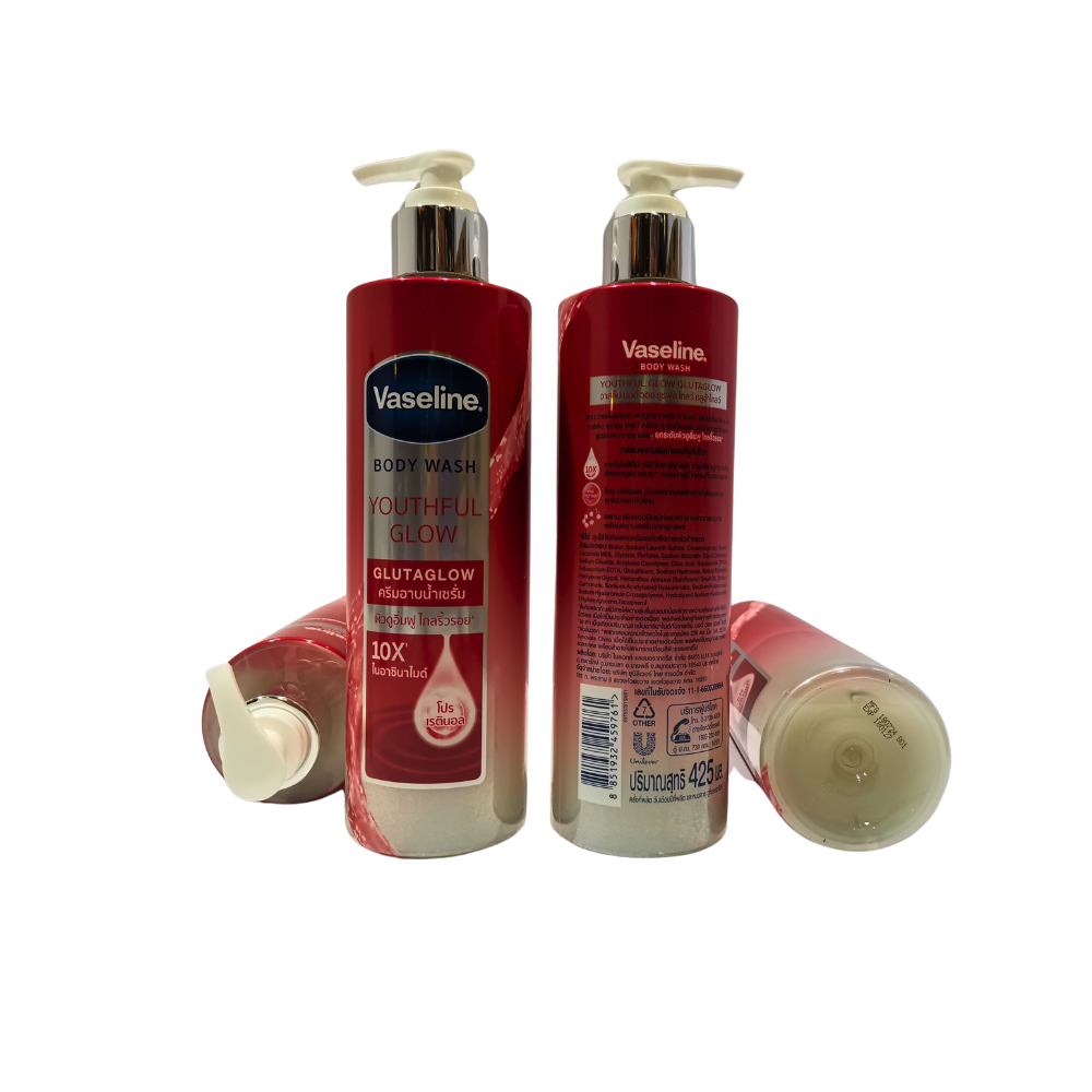 VASELINE BODYWASH (THAI) 425ML SMOOTH GLOW PACK of 8
