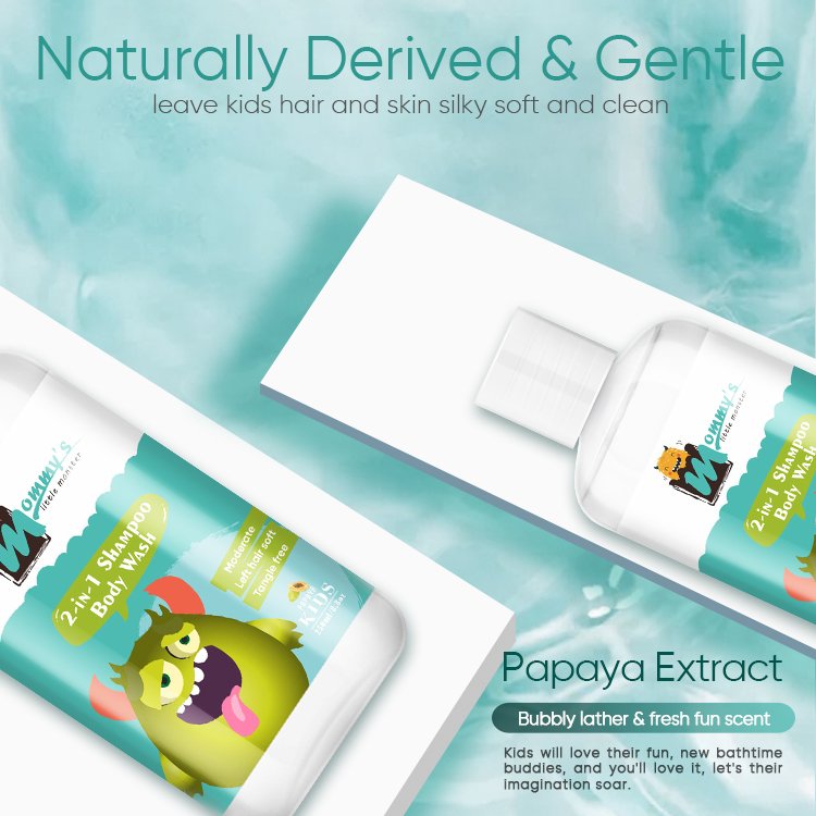 Pretty Baby Body Shower Care Products Kids Shower Gel Shampoo 2 IN 1 Bath Set