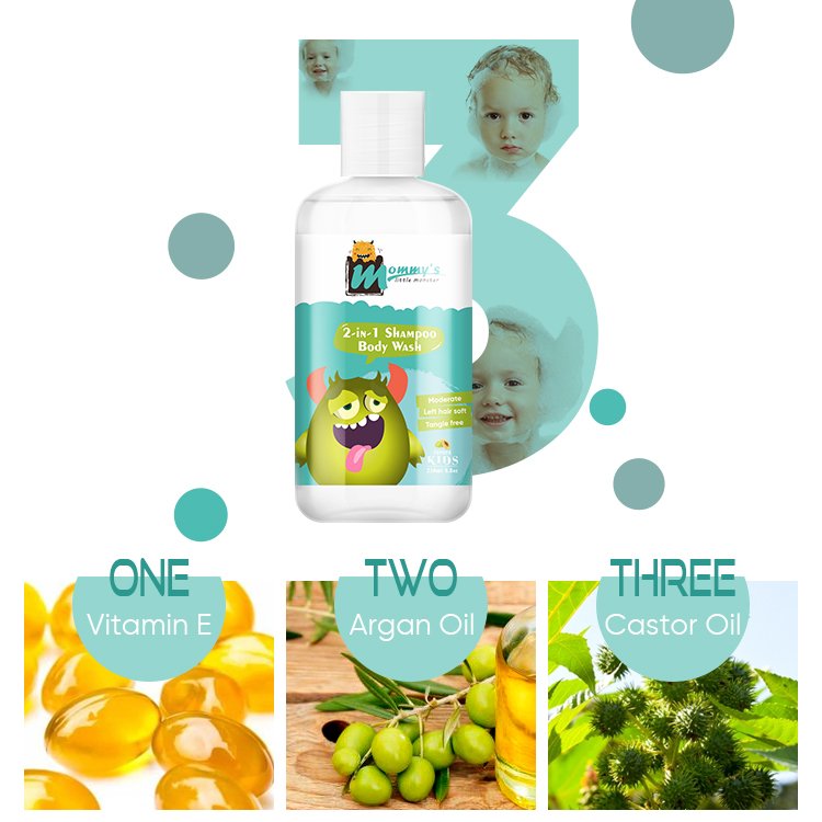 Pretty Baby Body Shower Care Products Kids Shower Gel Shampoo 2 IN 1 Bath Set