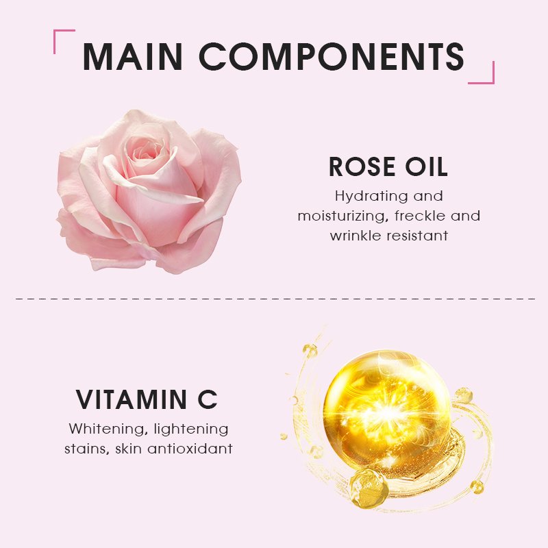Wholesale Tone Lifting White Showere Gel Exfoliate Bleaching and Organic Rose Vitamin C Skin Lightning Showere Gel