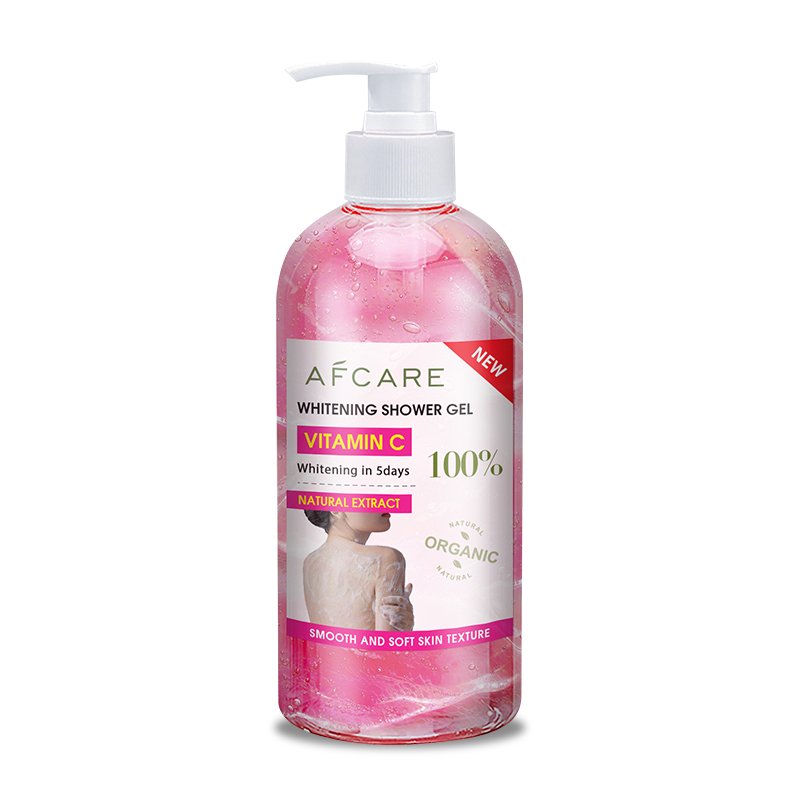 Wholesale Tone Lifting White Showere Gel Exfoliate Bleaching and Organic Rose Vitamin C Skin Lightning Showere Gel