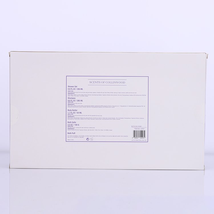 Wholesale 285ml shower gel shampoo lavender bath spa gift kit women bath and body care set