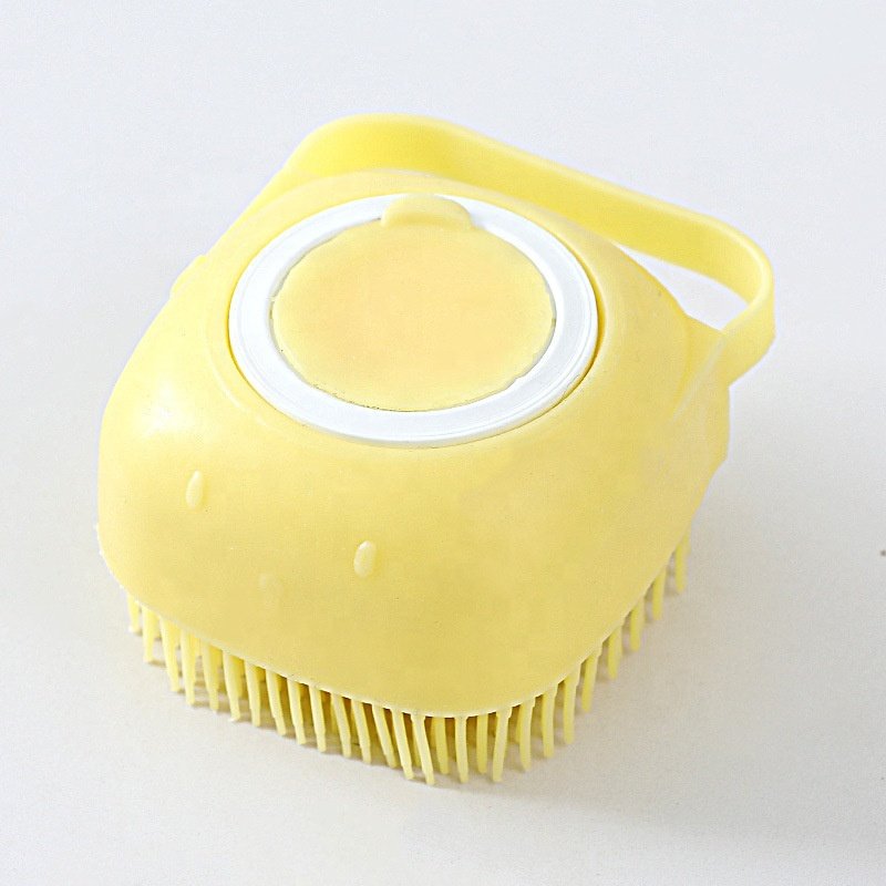 Hot Installed Shower Gel Liquid Shampoo Pet Brush Cat Dog Silicone Pet Bath Brush Pet Supplies
