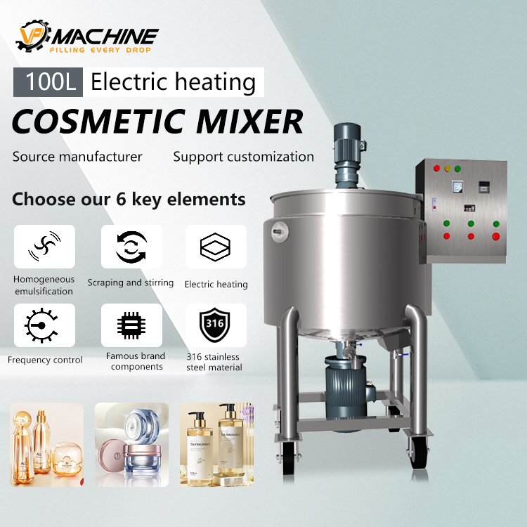 Custom Capacity Shower Gel Mixing Shampoo Reactor Mixer Tank Hand Wash Liquid Soap Detergent Making Machine mixing equipment