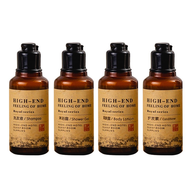 Disposable Plastic Shower Gel Bottles Custom Logo Hotel Bathroom Toiletries Shampoo Soap OEM Travel Size Shampoo Tooth Past Kit