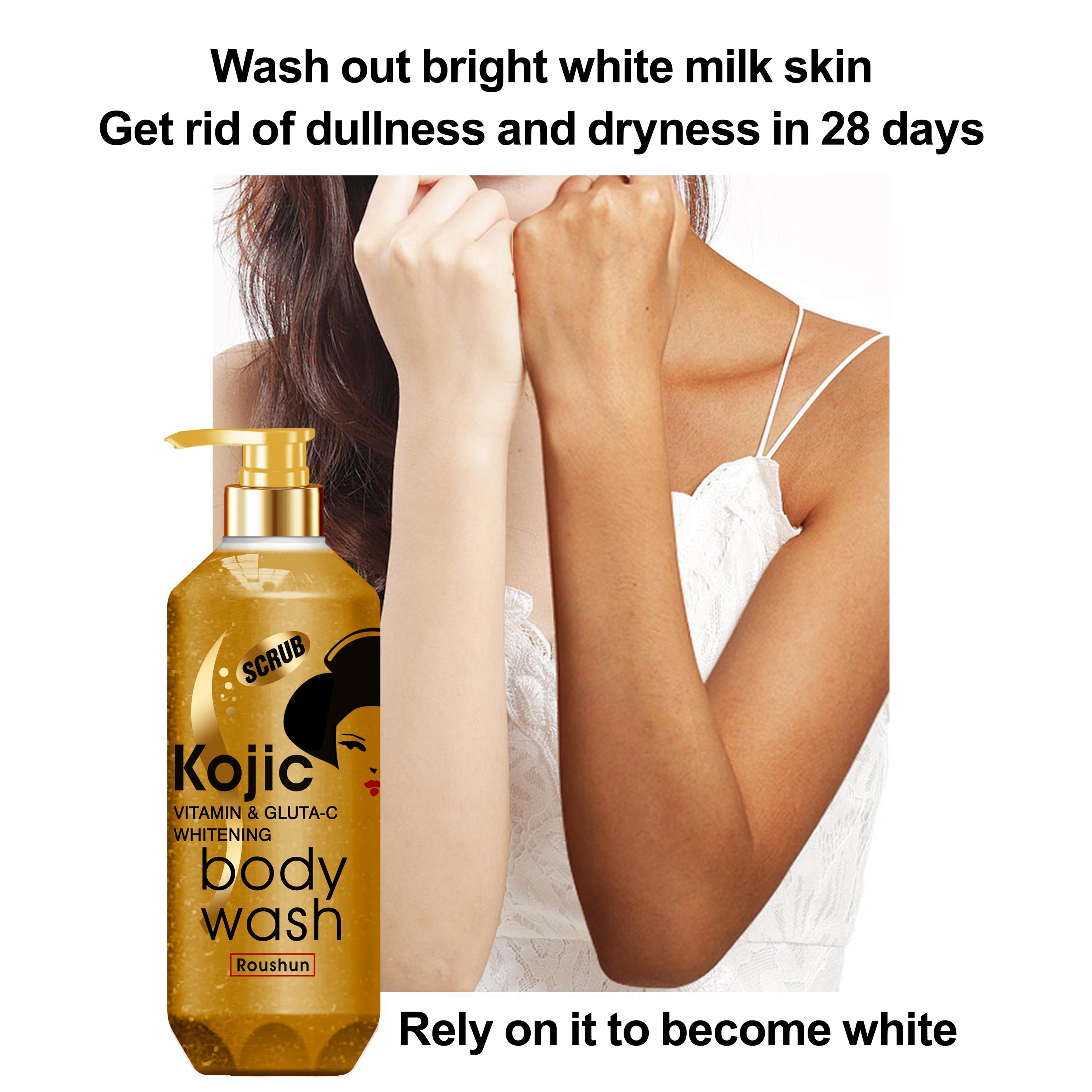 ROUSHUN Private Label Kojic Vitamin Gluta - C Whitening Shower Gels Body Wash