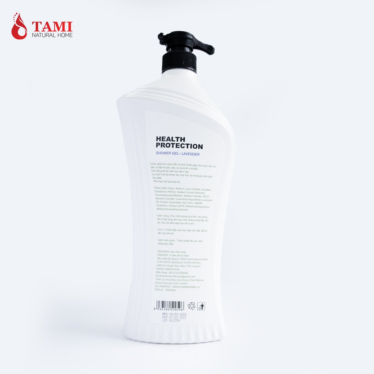 Health Protection Whitening Moisturizing Body Wash 1270g Regular Size Viet Nam All Genders Refreshing Shower Gel - Chamomile