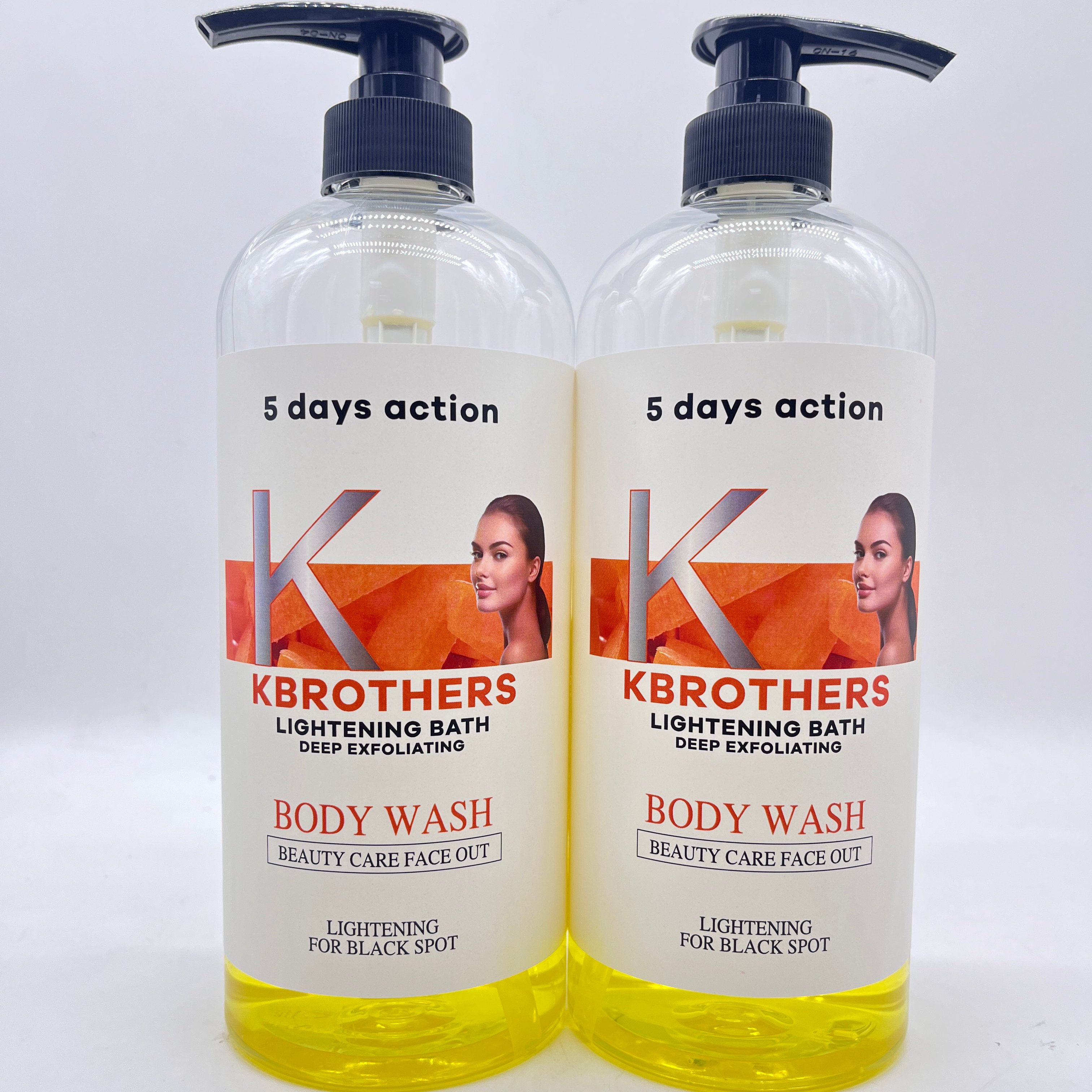 LERMO 1000ml Wholesale Body Fragrance Hotel Shower Gel Whitening Shower Gel Carrot exfoliating black head Body Wash Gel
