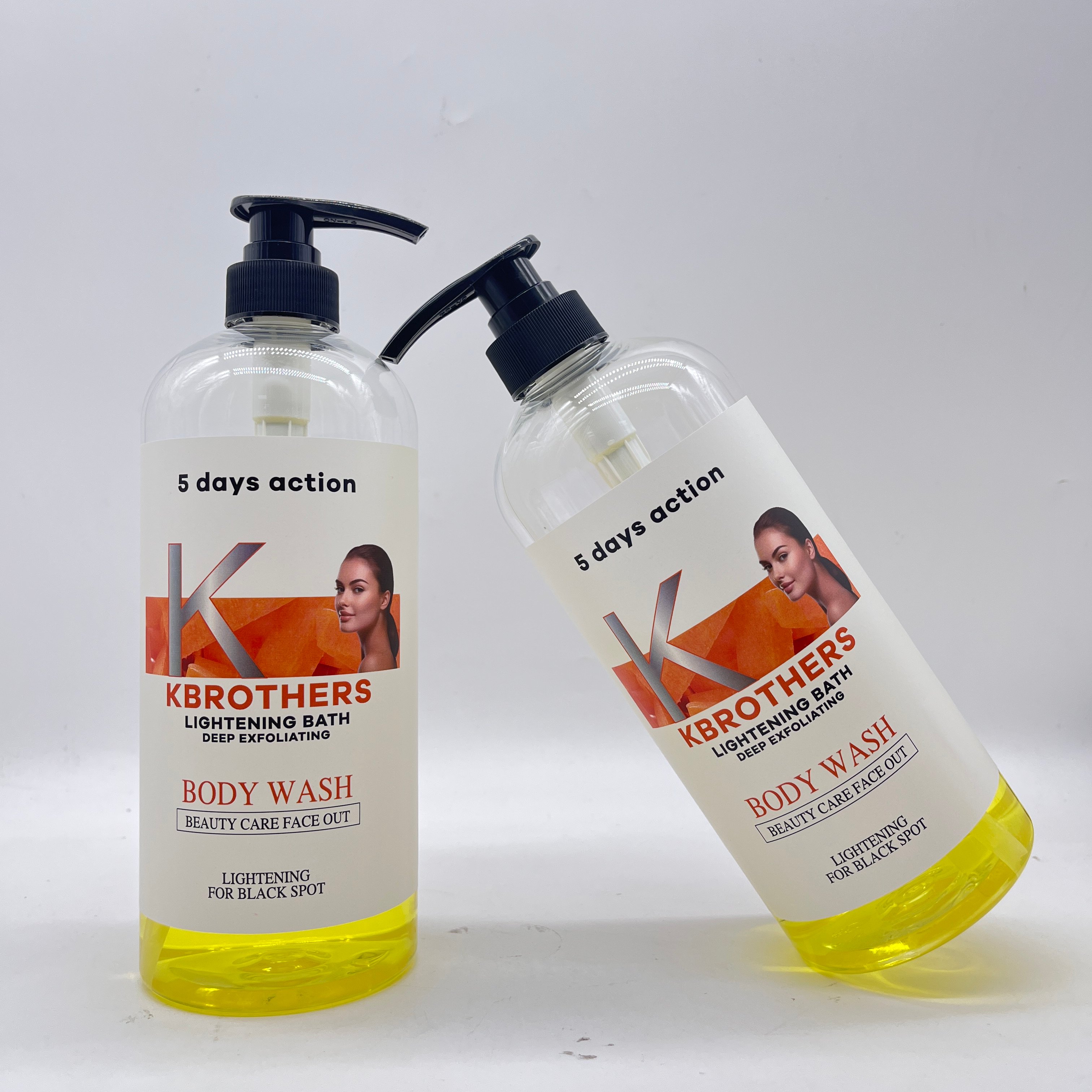 LERMO 1000ml Wholesale Body Fragrance Hotel Shower Gel Whitening Shower Gel Carrot exfoliating black head Body Wash Gel