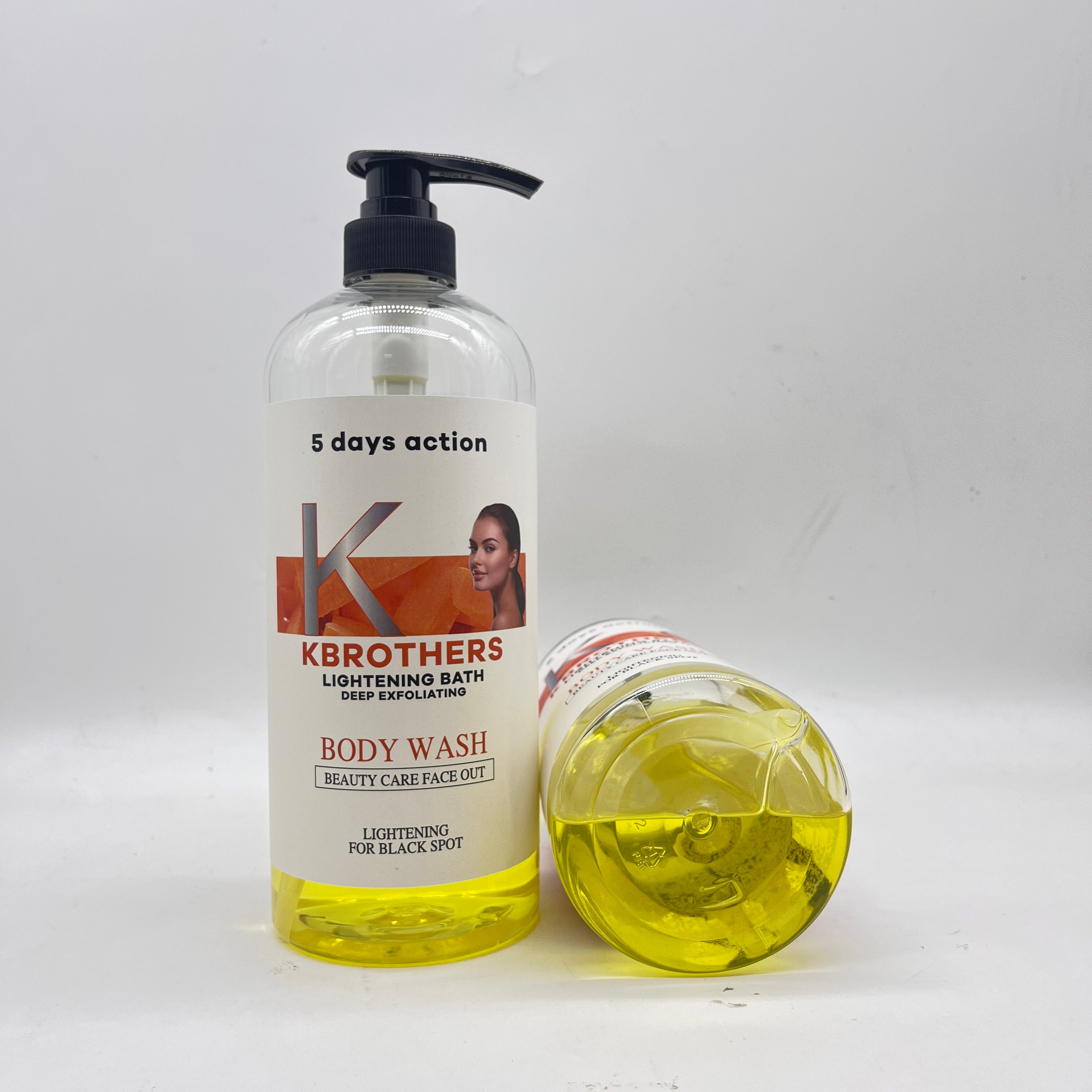 LERMO 1000ml Wholesale Body Fragrance Hotel Shower Gel Whitening Shower Gel Carrot exfoliating black head Body Wash Gel