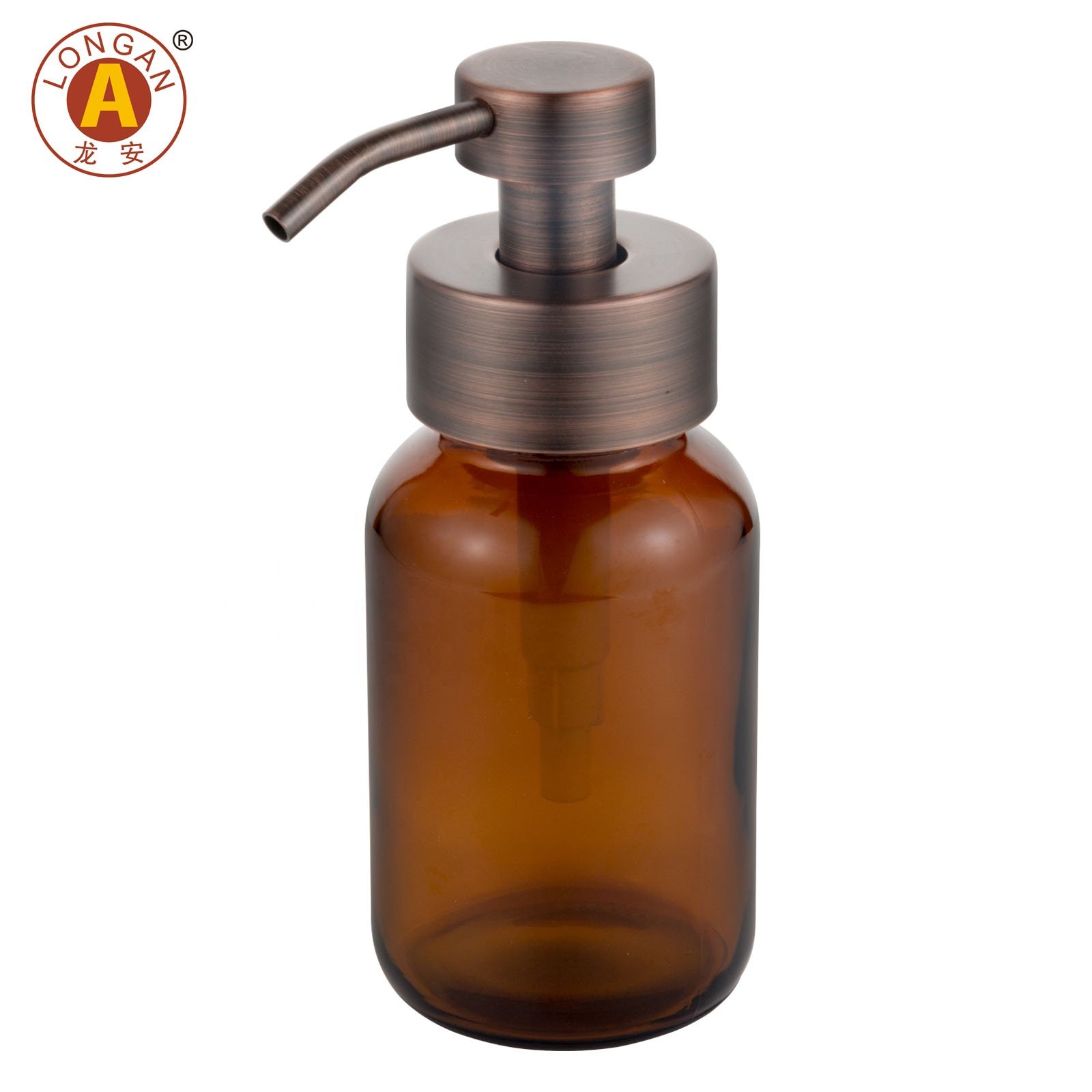 Factory Made 200Ml 300Ml Plastic Amber Pump 500Ml Wide Mouth Square Amber Glass Bottle Hand Soap With Gold Pump At Good Price