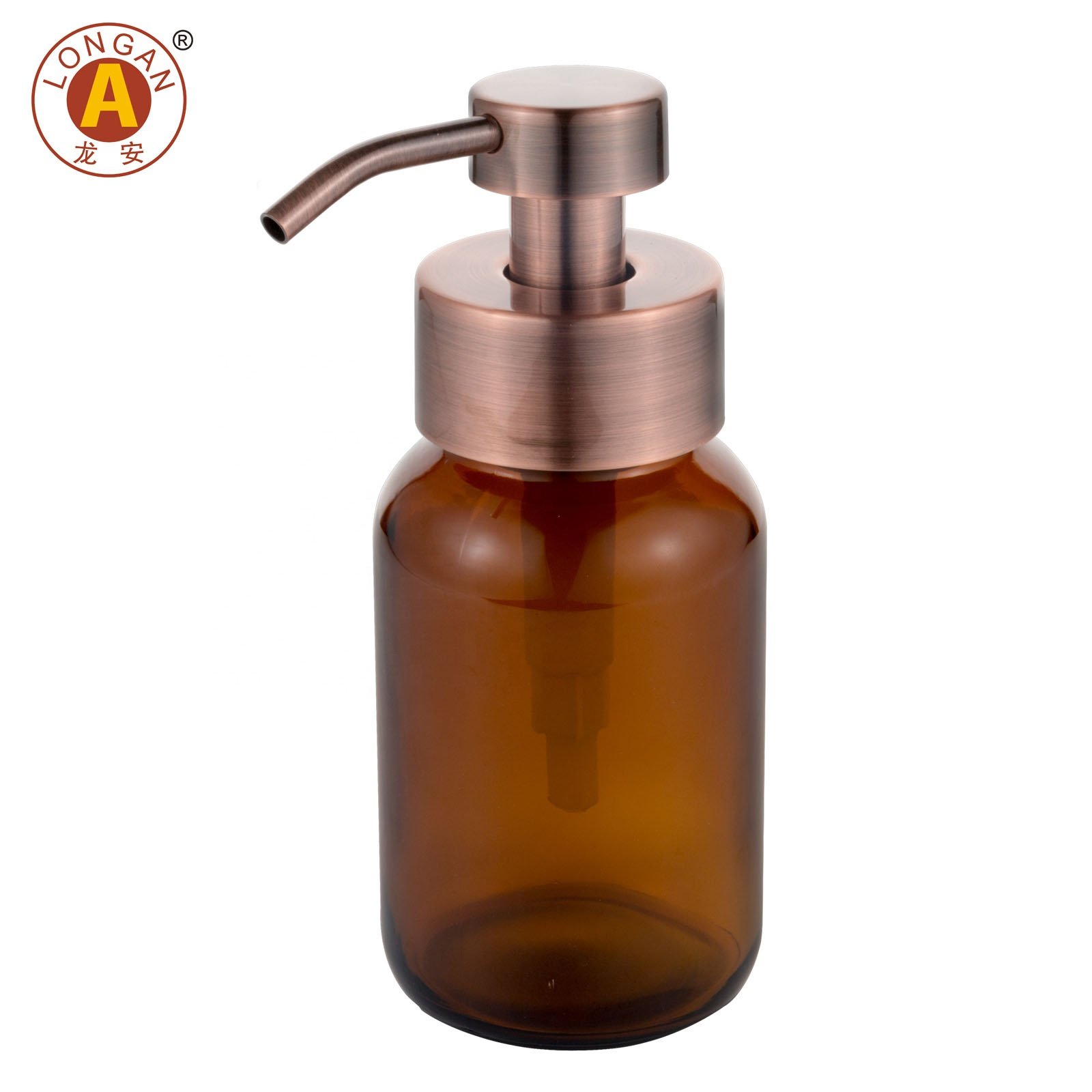 Factory Made 200Ml 300Ml Plastic Amber Pump 500Ml Wide Mouth Square Amber Glass Bottle Hand Soap With Gold Pump At Good Price