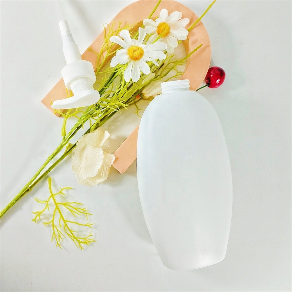 Bottle White Oval Body Wash Plastic Cosmetic PUMP Sprayer HDPE HOPE 250ml Lotion Bottle Hot Stamping Shower Gel Bottle 770ml
