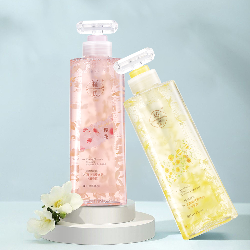 OEM/ODM 536ml Private Label Whitening Organic Niacinamide Shower Gel and Lotion Body Wash With Fragrance