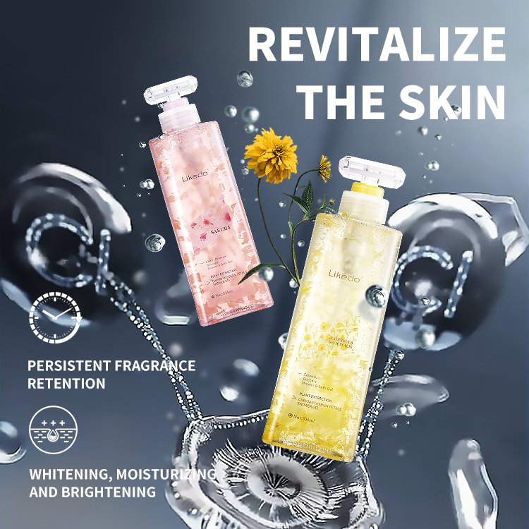 OEM/ODM 536ml Private Label Whitening Organic Niacinamide Shower Gel and Lotion Body Wash With Fragrance