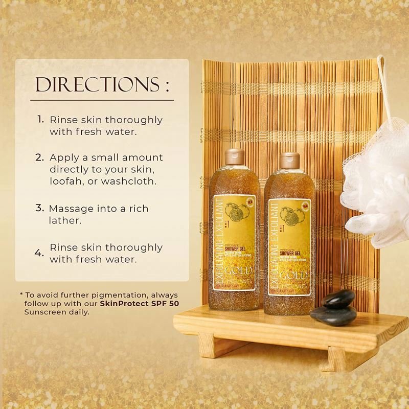 Organic natural Custom Manufacture new Repair moisturizing exfoliator Thick Full Biotin Collagen 24K Gold Bath Shower Gel