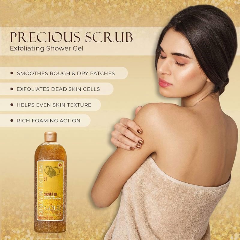 Organic natural Custom Manufacture new Repair moisturizing exfoliator Thick Full Biotin Collagen 24K Gold Bath Shower Gel