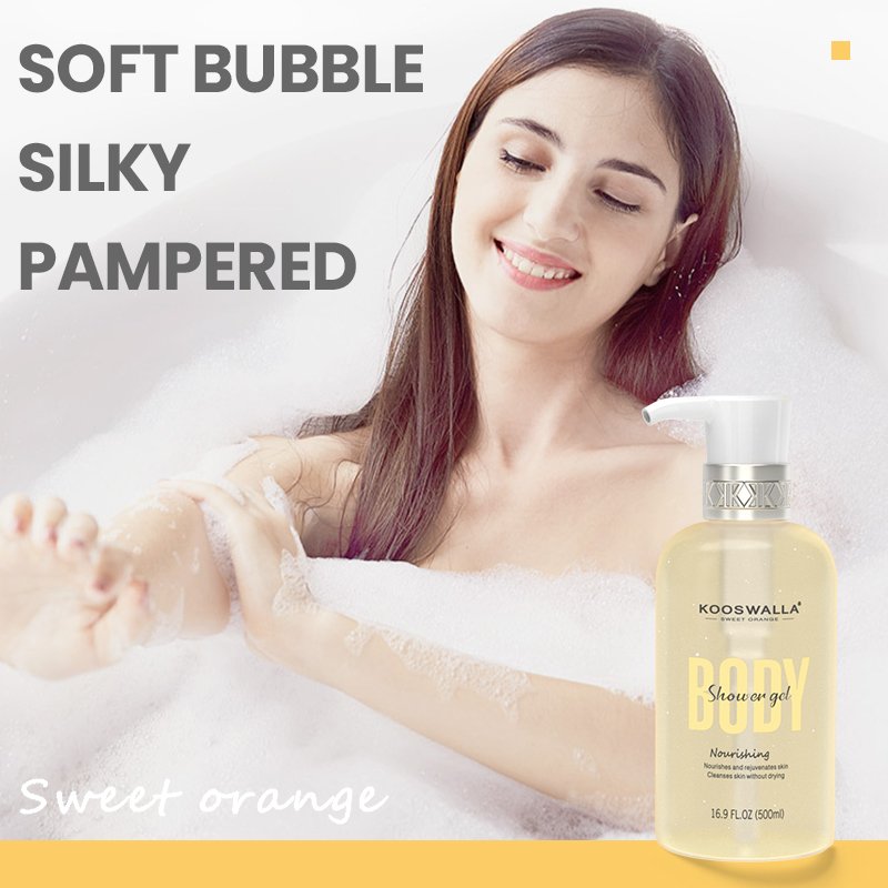 Private Label Organic And Vegan Body Wash Sweet Orange Moisturizing Shower Gel For Home/Hotel