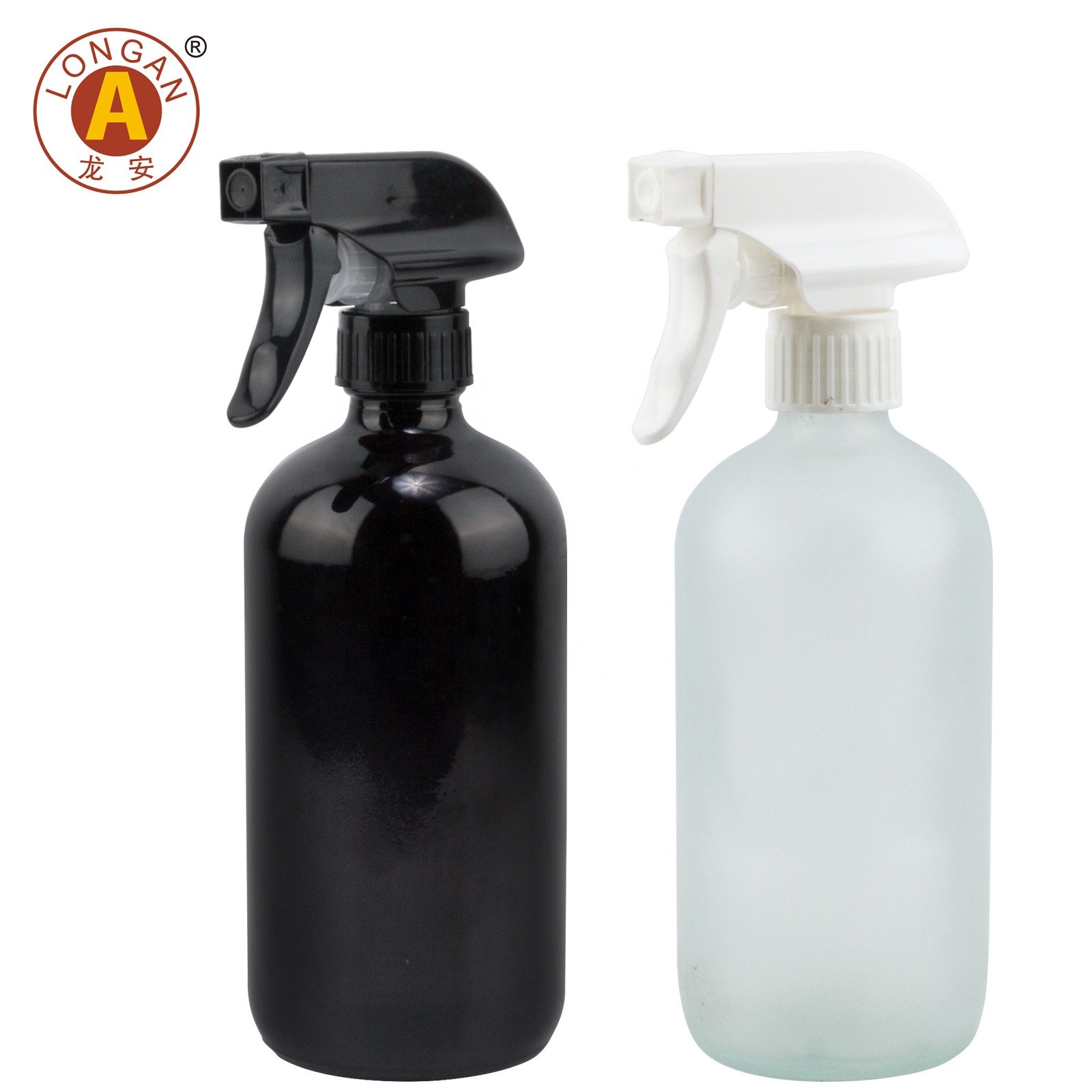 Factory Made Beauty Airless Luxury Dispenser Glass 500Ml Clear Liquid Soap Shower Gel Bottle With Black Pump At Good Price
