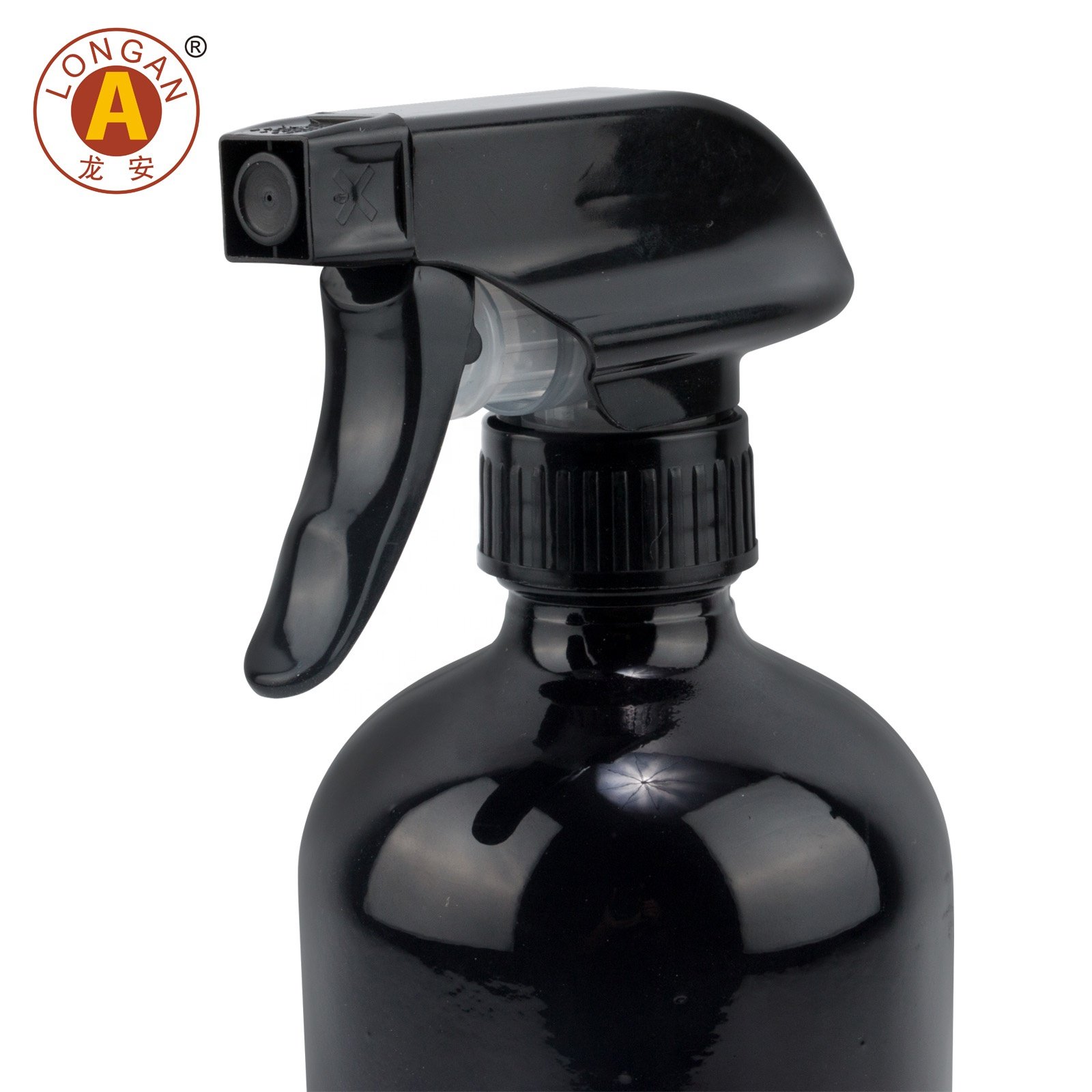 Factory Made Beauty Airless Luxury Dispenser Glass 500Ml Clear Liquid Soap Shower Gel Bottle With Black Pump At Good Price