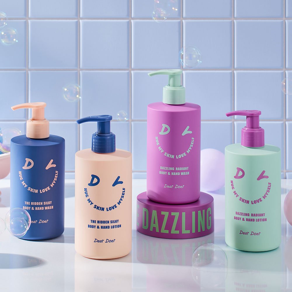 Dear Doer 300ml Moisturizing Body Wash Shower Gel Korean Natural Liquid with Refreshing Bubbles for Adults