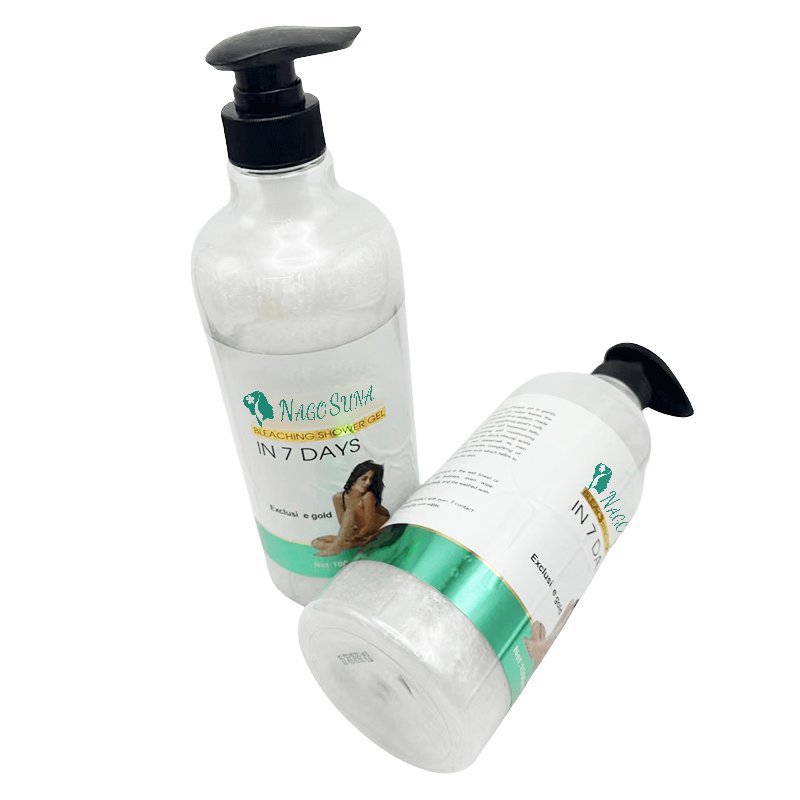 NAGOSUNA Oem private label collagen arbutin papaya carrot radiant skin whitening shower bath bleaching shower gel