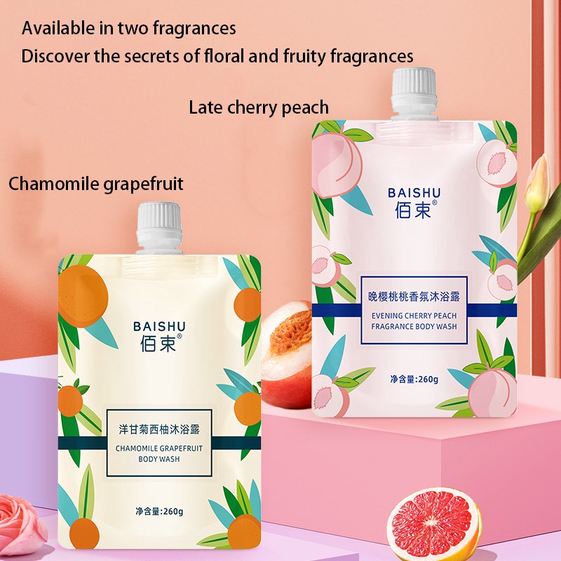 Premium Fragrance Body Wash Refreshing Cleanser Long Lasting Fragrance Shower Gel