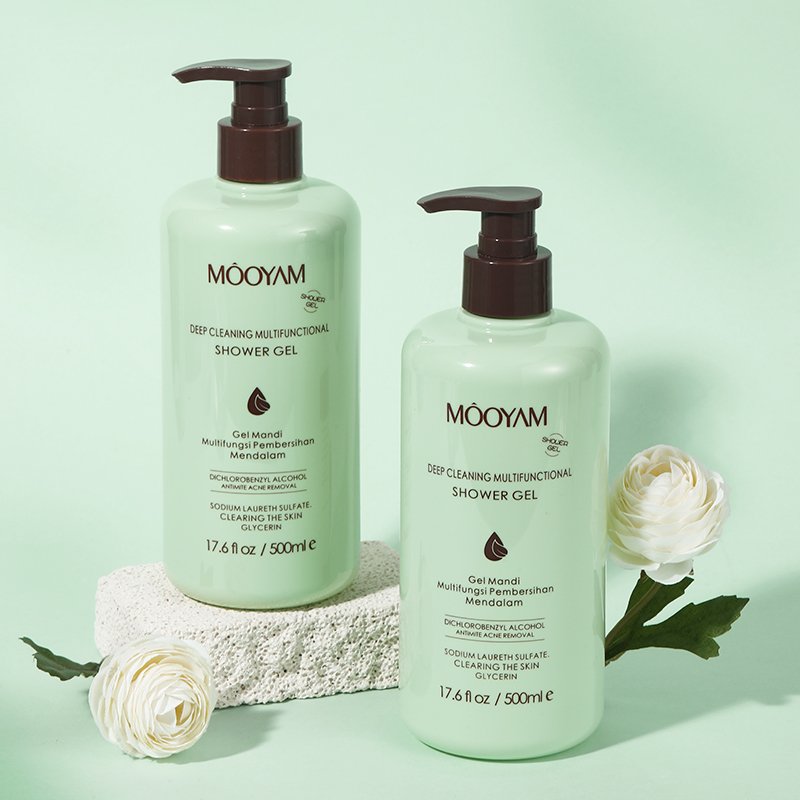 Multideep-Clean Natural Body Wash Effectively Acne Removal Shower Gel Private Label 500ML MOOYAM Multideep-Clean Shower Gel