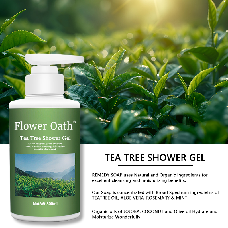 Effectively reducing acne bacteria on the surface of the skin Tea Tree Body Wash also has moisturizing properties