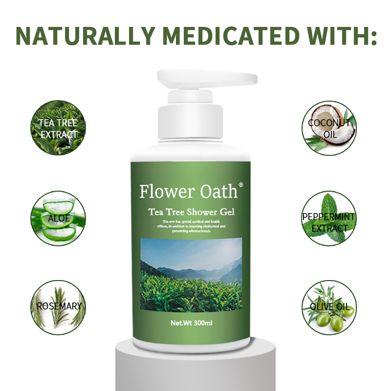 Effectively reducing acne bacteria on the surface of the skin Tea Tree Body Wash also has moisturizing properties