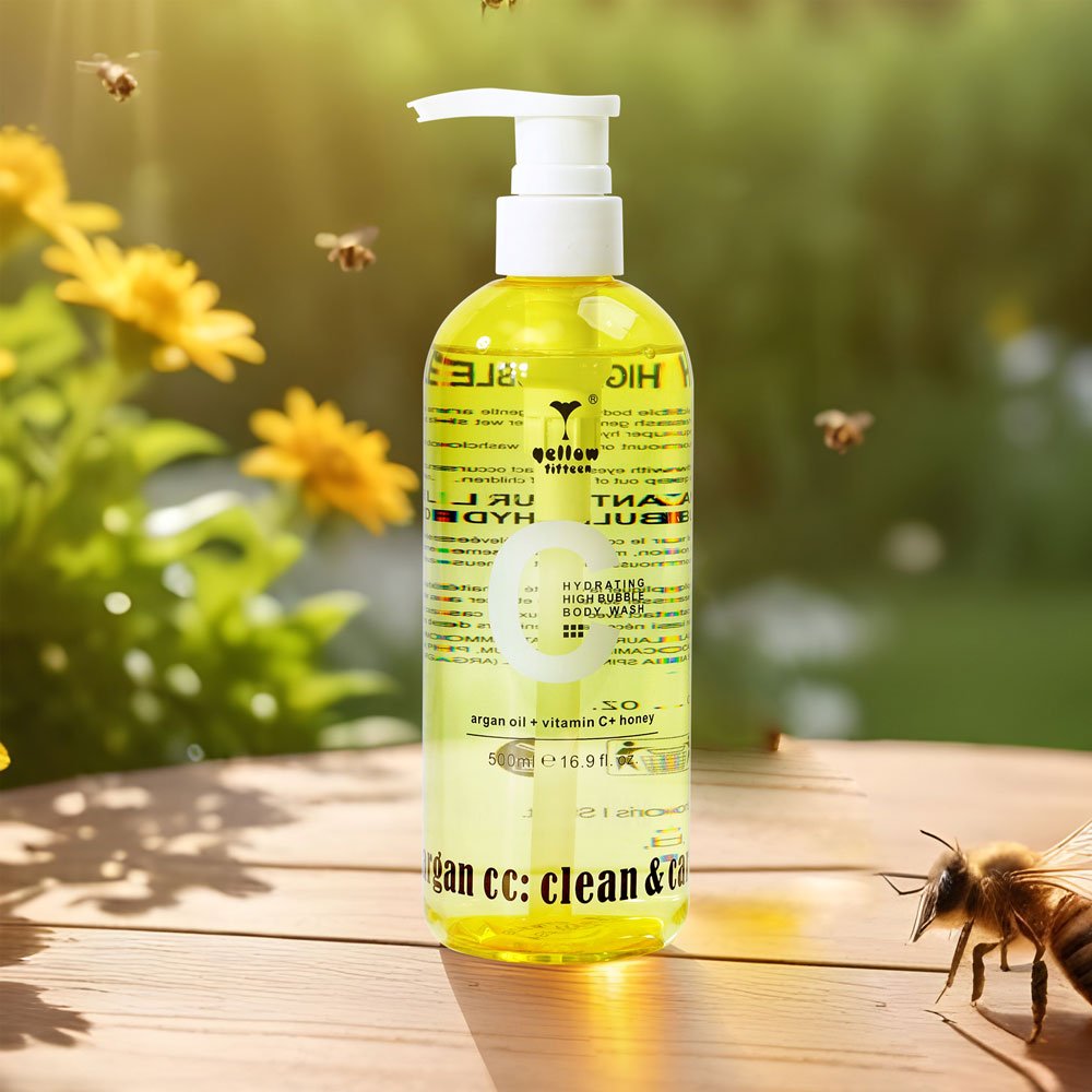 Honey Vitamin C Organic Shower Gel Cleaning Exfoliation Whitening Body Wash Liquid Bath Lotion