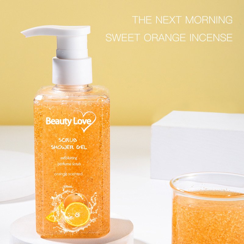 New Product Private Label Moisturizing Whitening Exfoliating Shower Gel Natural Organic Fruit Scrub Body Wash For Women & Men