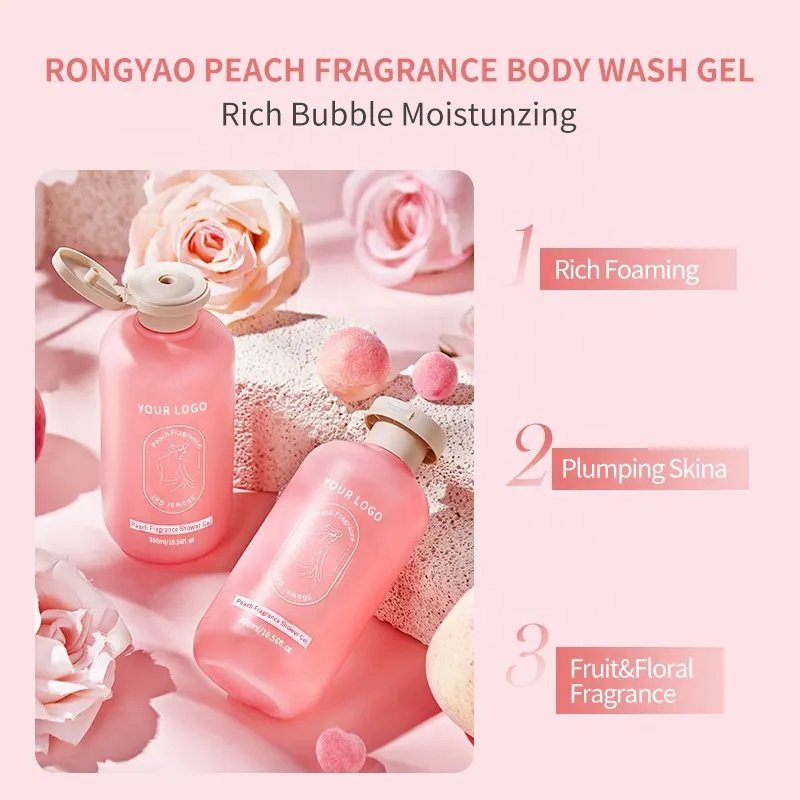 2023 New Woman Bath Spa Shower Gel Body Wash Gift Set Aloe & Strawberry Scented 500ml Daily Use Cleansing & Moisturizing Gel