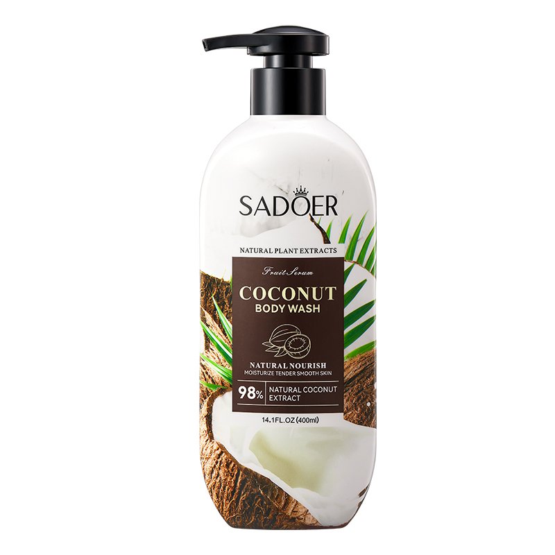 New Skincare Product Coconut Shower Gel Exfoliating Moisturizing Nourishing Whitening Skin Coconut Oil Body Wash Shower Gel