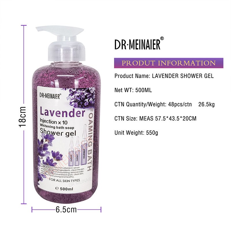 Private Label Whitening Vitamin C Exfoliating Silky Lotion Body Wash Shower Gel 500ml Collagen Body Lotion For Black Skin