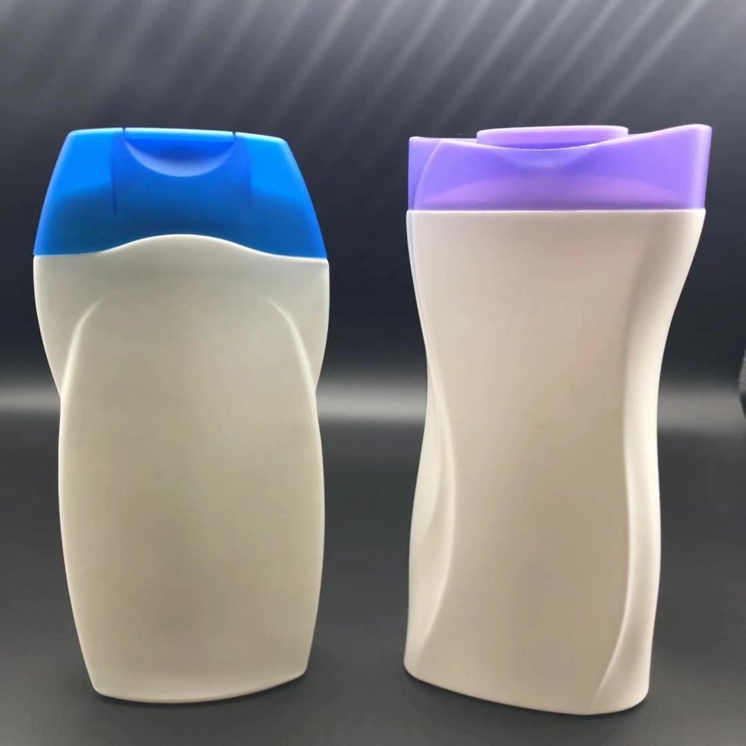 100ml 200ml 400ml 700ml 1L 1 litre transparent clear white PET flip top cap plastic bottles with flip top cap