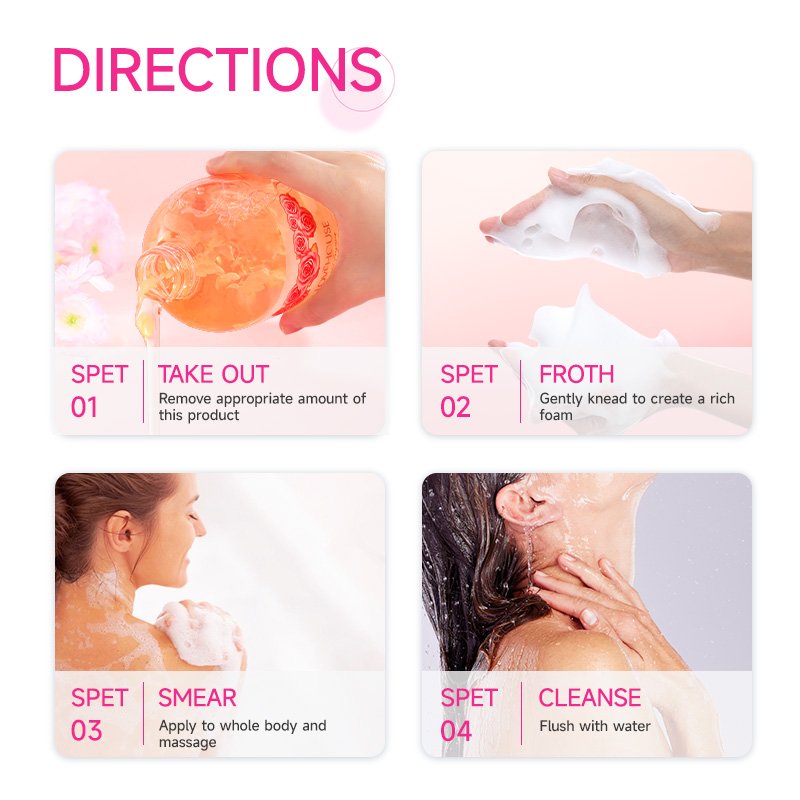 Body care products Private brand bath care set Body care set Body spray moisturizing cream flower shower gel